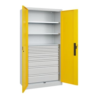 C+P Schwerlastschrank Acurado Pro 1950 x 1000 x 500 mm 7035/1023