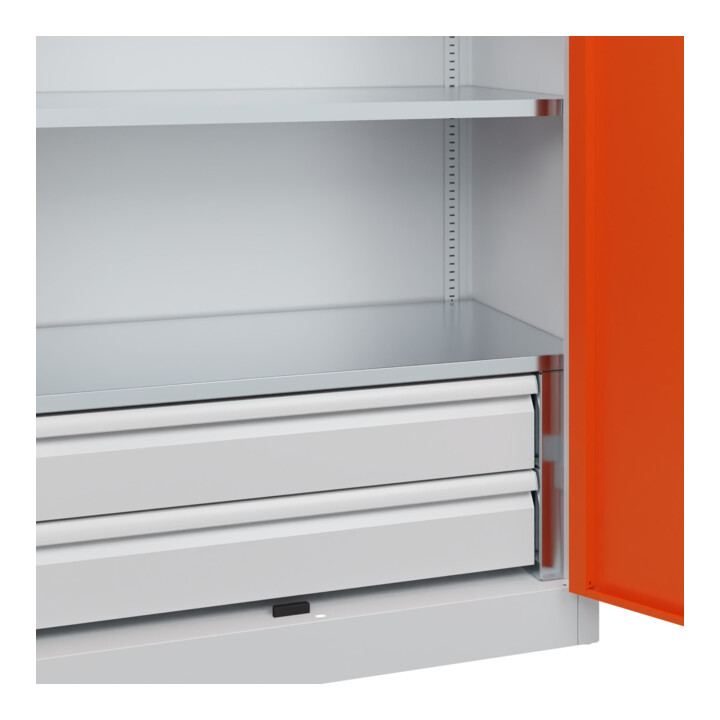 C+P Schwerlastschrank Acurado Pro 1950 x 1000 x 500 mm 7035/2004