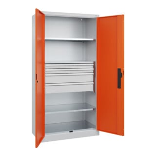 C+P Schwerlastschrank Acurado Pro 1950 x 1000 x 500 mm 7035/2004