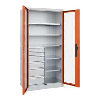 C+P Schwerlastschrank Acurado Pro 1950 x 1000 x 500 mm 7035/2004
