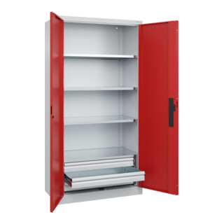C+P Schwerlastschrank Acurado Pro 1950 x 1000 x 500 mm 7035/3000
