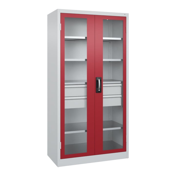 C+P Schwerlastschrank Acurado Pro 1950 x 1000 x 500 mm 7035/3003