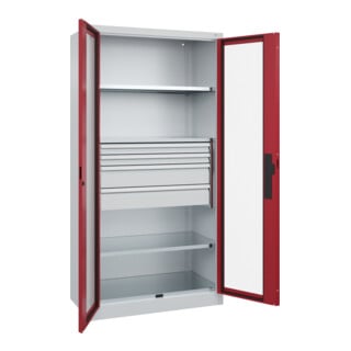 C+P Schwerlastschrank Acurado Pro 1950 x 1000 x 500 mm 7035/3003