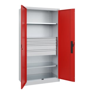 C+P Schwerlastschrank Acurado Pro 1950 x 1000 x 500 mm 7035/3020