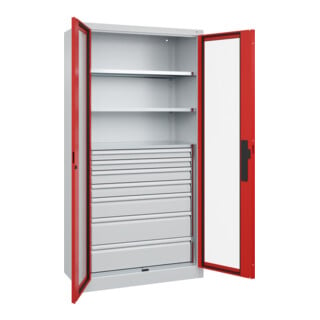 C+P Schwerlastschrank Acurado Pro 1950 x 1000 x 500 mm 7035/3020