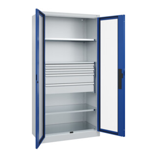 C+P Schwerlastschrank Acurado Pro 1950 x 1000 x 500 mm 7035/5010