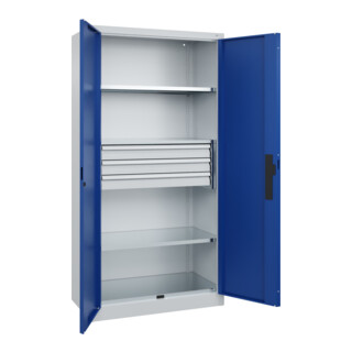 C+P Schwerlastschrank Acurado Pro 1950 x 1000 x 500 mm 7035/5010