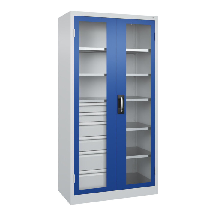 C+P Schwerlastschrank Acurado Pro 1950 x 1000 x 500 mm 7035/5010