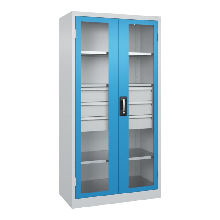 C+P Schwerlastschrank Acurado Pro 1950 x 1000 x 500 mm 7035/5012