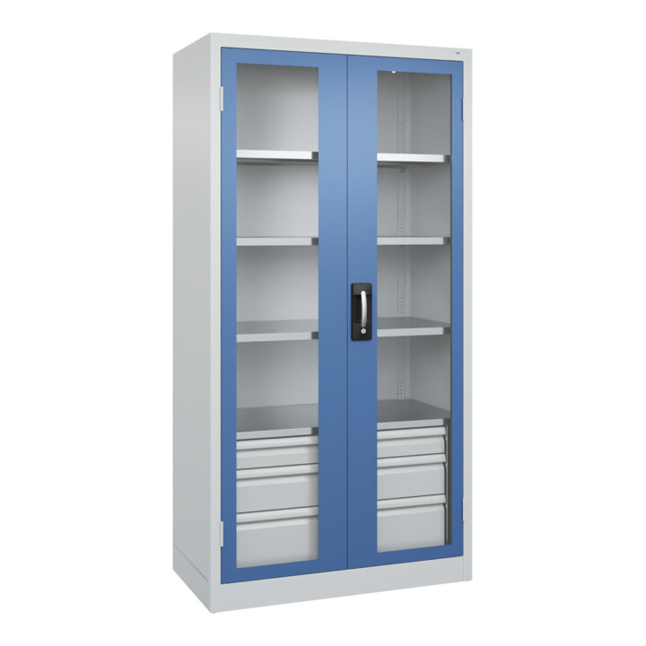 C+P Schwerlastschrank Acurado Pro 1950 x 1000 x 500 mm 7035/5023