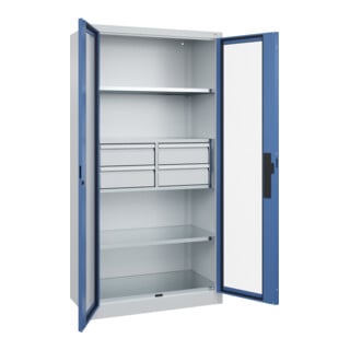C+P Schwerlastschrank Acurado Pro 1950 x 1000 x 500 mm 7035/5023