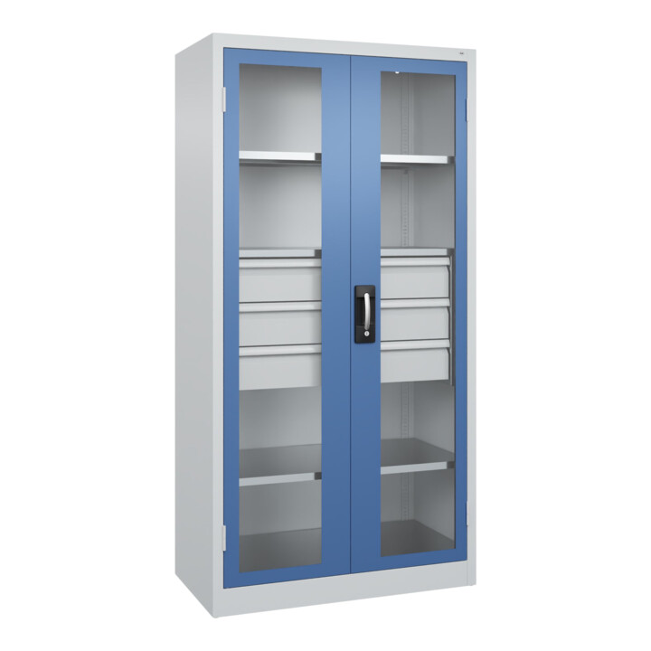 C+P Schwerlastschrank Acurado Pro 1950 x 1000 x 500 mm 7035/5023
