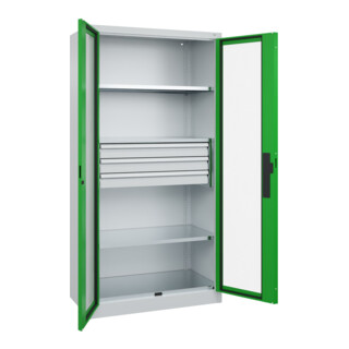 C+P Schwerlastschrank Acurado Pro 1950 x 1000 x 500 mm 7035/6037