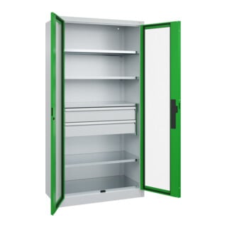 C+P Schwerlastschrank Acurado Pro 1950 x 1000 x 500 mm 7035/6037