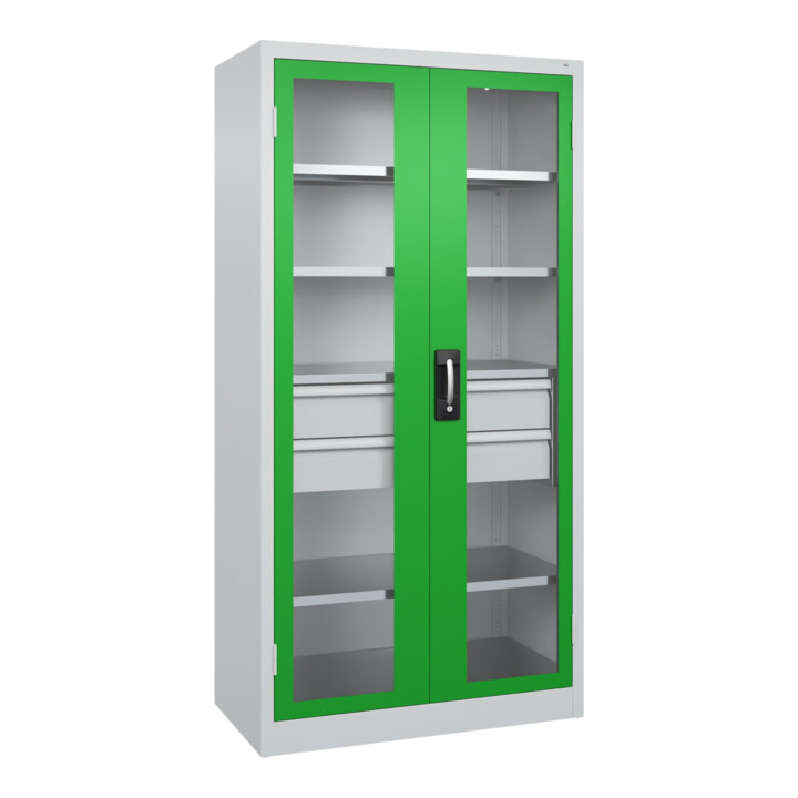 C+P Schwerlastschrank Acurado Pro 1950 x 1000 x 500 mm 7035/6037