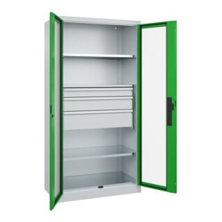 C+P Schwerlastschrank Acurado Pro 1950 x 1000 x 500 mm 7035/6037