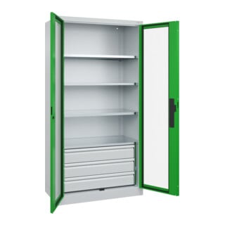 C+P Schwerlastschrank Acurado Pro 1950 x 1000 x 500 mm 7035/6037