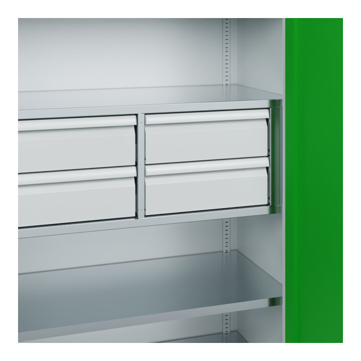 C+P Schwerlastschrank Acurado Pro 1950 x 1000 x 500 mm 7035/6037