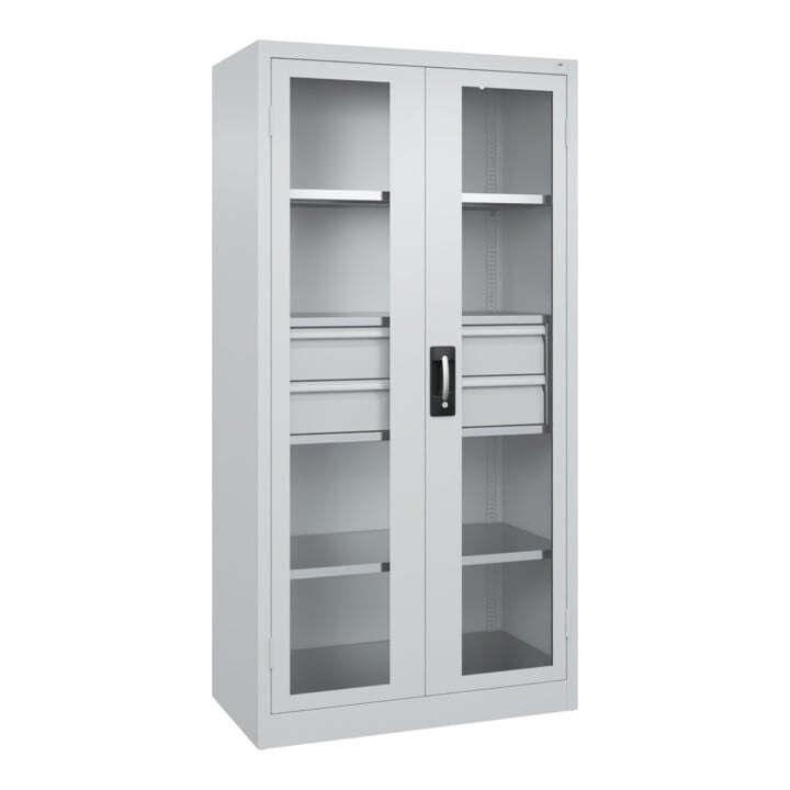 C+P Schwerlastschrank Acurado Pro 1950 x 1000 x 500 mm 7035/7035