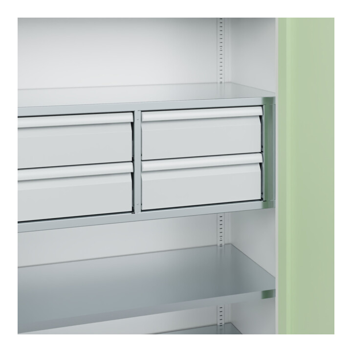 C+P Schwerlastschrank Acurado Pro 1950 x 1000 x 500 mm 9016/6019