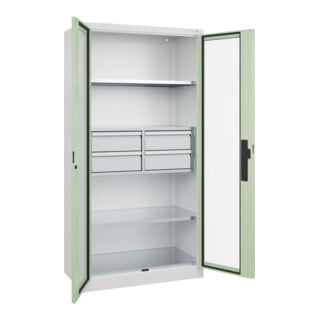 C+P Schwerlastschrank Acurado Pro 1950 x 1000 x 500 mm 9016/6019