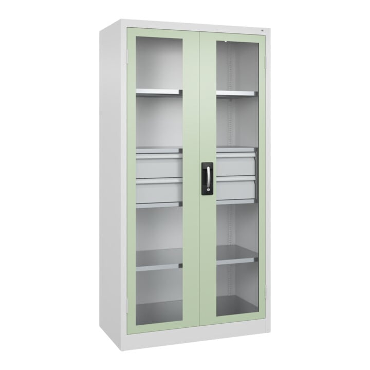 C+P Schwerlastschrank Acurado Pro 1950 x 1000 x 500 mm 9016/6019