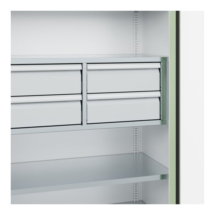 C+P Schwerlastschrank Acurado Pro 1950 x 1000 x 500 mm 9016/6019