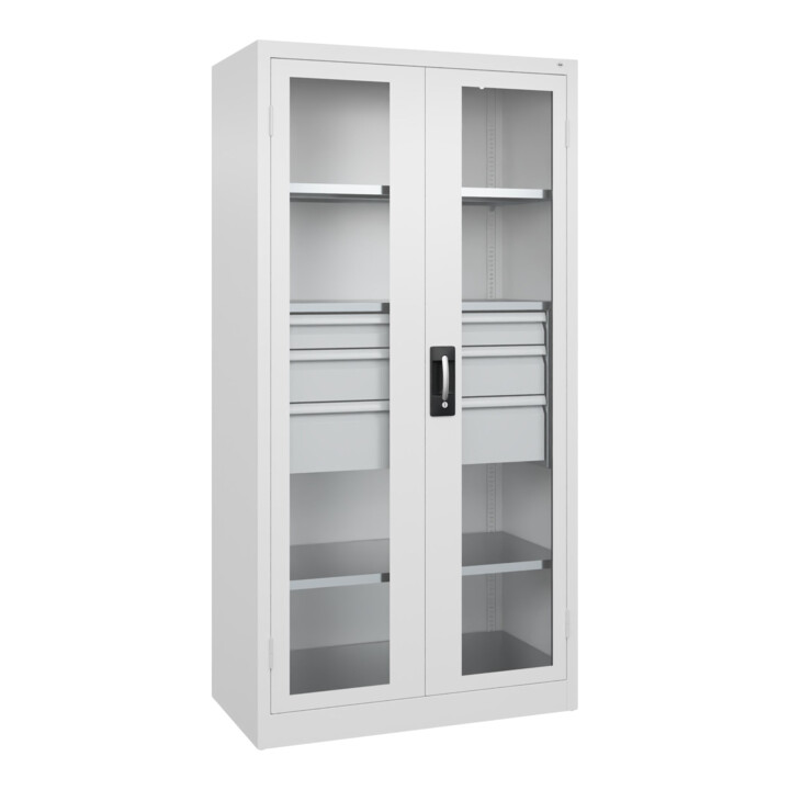 C+P Schwerlastschrank Acurado Pro 1950 x 1000 x 500 mm 9016/9016