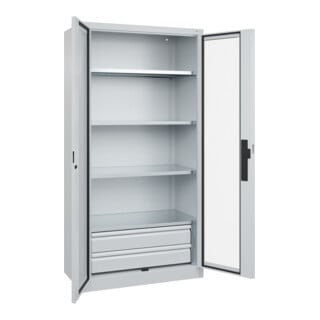 C+P Schwerlastschrank Acurado Pro 1950 x 1000 x 500 mm grau