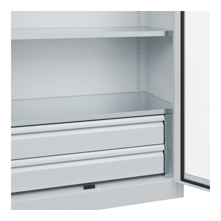 C+P Schwerlastschrank Acurado Pro 1950 x 1000 x 500 mm grau