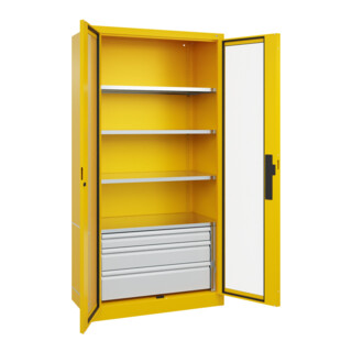 C+P Schwerlastschrank Acurado Pro 1950 x 1000 x 500 mm mit Schubladen