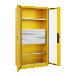C+P Schwerlastschrank Acurado Pro 1950 x 1000 x 500 mm mit Schubladen