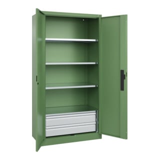 C+P Schwerlastschrank Acurado Pro 1950 x 1000 x 500 mm mit Schubladen