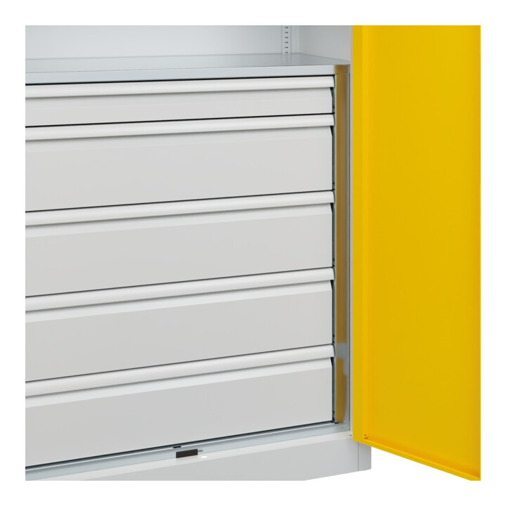 C+P Schwerlastschrank Acurado Pro 1950 x 1000 x 500 mm mit Schubladen