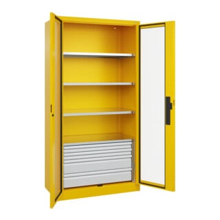 C+P Schwerlastschrank Acurado Pro 1950 x 1000 x 500 mm mit Schubladen