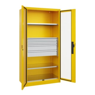 C+P Schwerlastschrank Acurado Pro 1950 x 1000 x 500 mm mit Schubladen