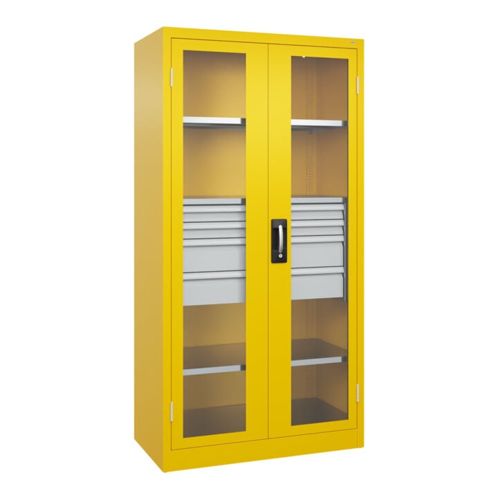 C+P Schwerlastschrank Acurado Pro 1950 x 1000 x 500 mm mit Schubladen