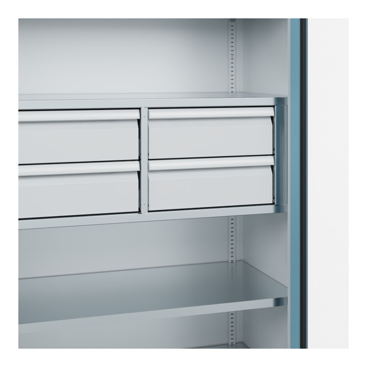 C+P Schwerlastschrank Acurado Pro 1950 x 1000 x 500 mm mit Schubladen