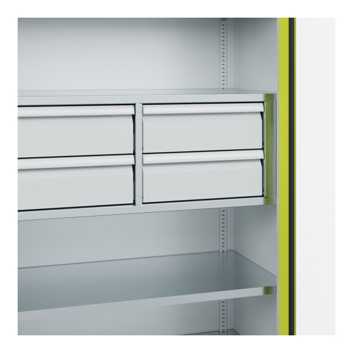 C+P Schwerlastschrank Acurado Pro 1950 x 1000 x 500 mm mit Schubladen