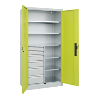 C+P Schwerlastschrank Acurado Pro 1950 x 1000 x 500 mm mit Schubladen