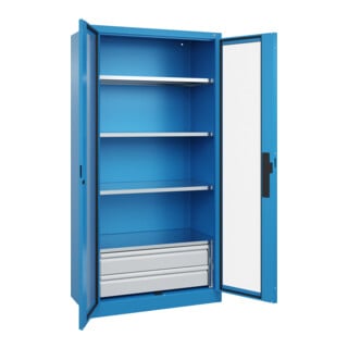 C+P Schwerlastschrank Acurado Pro 1950 x 1000 x 500 mm RAL 5012