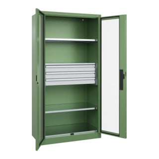 C+P Schwerlastschrank Acurado Pro 1950 x 1000 x 500 mm RAL 6011