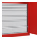C+P Schwerlastschrank Acurado Pro 1950 x 1000 x 500 mm rot