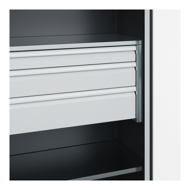 C+P Schwerlastschrank Acurado Pro 1950 x 1000 x 500 mm schwarz/grau