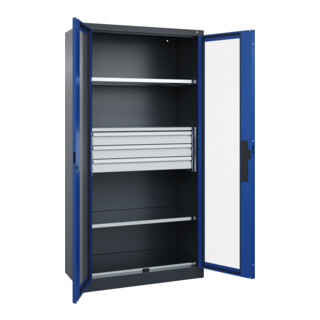 C+P Schwerlastschrank Acurado Pro 1950 x 1000 x 500mm 7016/5010