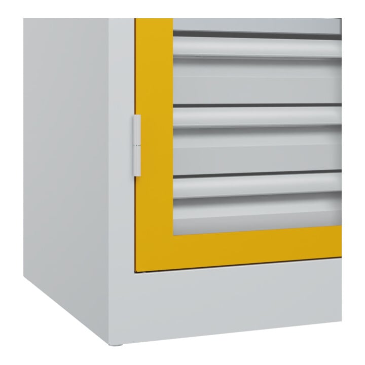 C+P Schwerlastschrank Acurado Pro 1950 x 1000 x 500mm 7035/1004