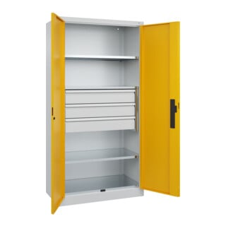 C+P Schwerlastschrank Acurado Pro 1950 x 1000 x 500mm 7035/1004