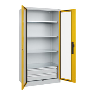 C+P Schwerlastschrank Acurado Pro 1950 x 1000 x 500mm 7035/1004