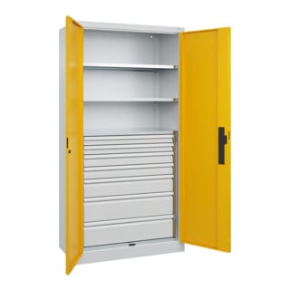 C+P Schwerlastschrank Acurado Pro 1950 x 1000 x 500mm 7035/1004