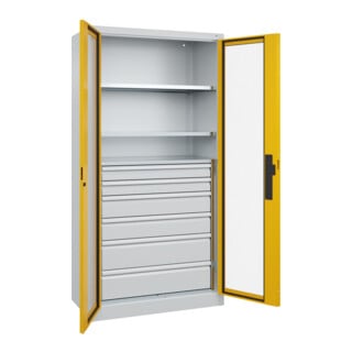 C+P Schwerlastschrank Acurado Pro 1950 x 1000 x 500mm 7035/1004